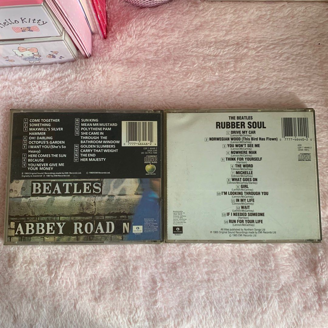 The Beatles Abbey Road & Rubber Soul CDs on Carousell
