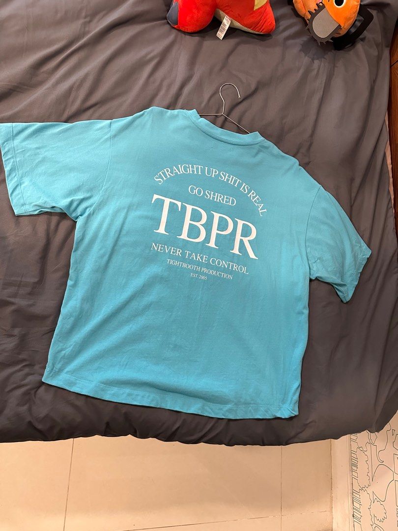 Tightbooth Straight up Tee 短袖天藍色, 他的時尚, 上身及套裝, T恤和