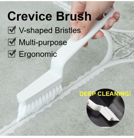 1pc Disposable Toilet Cleaning Brush, With Sponge Brush And Crevice Brush  For Toilet Bowl Cleaning
