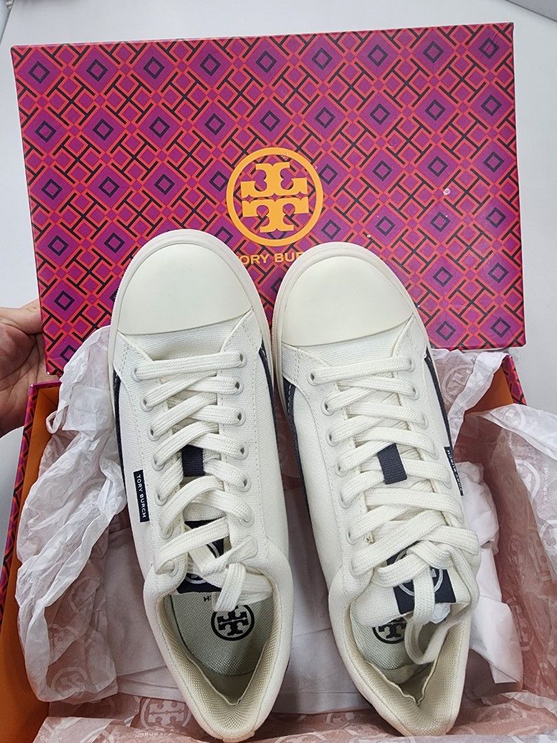 Tory burch 2025 canvas sneakers