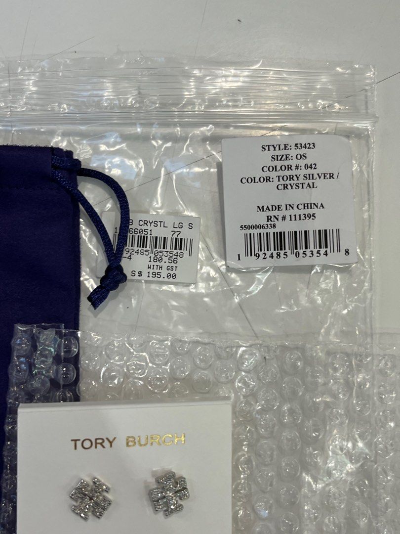 Tory burch crystal clearance earrings