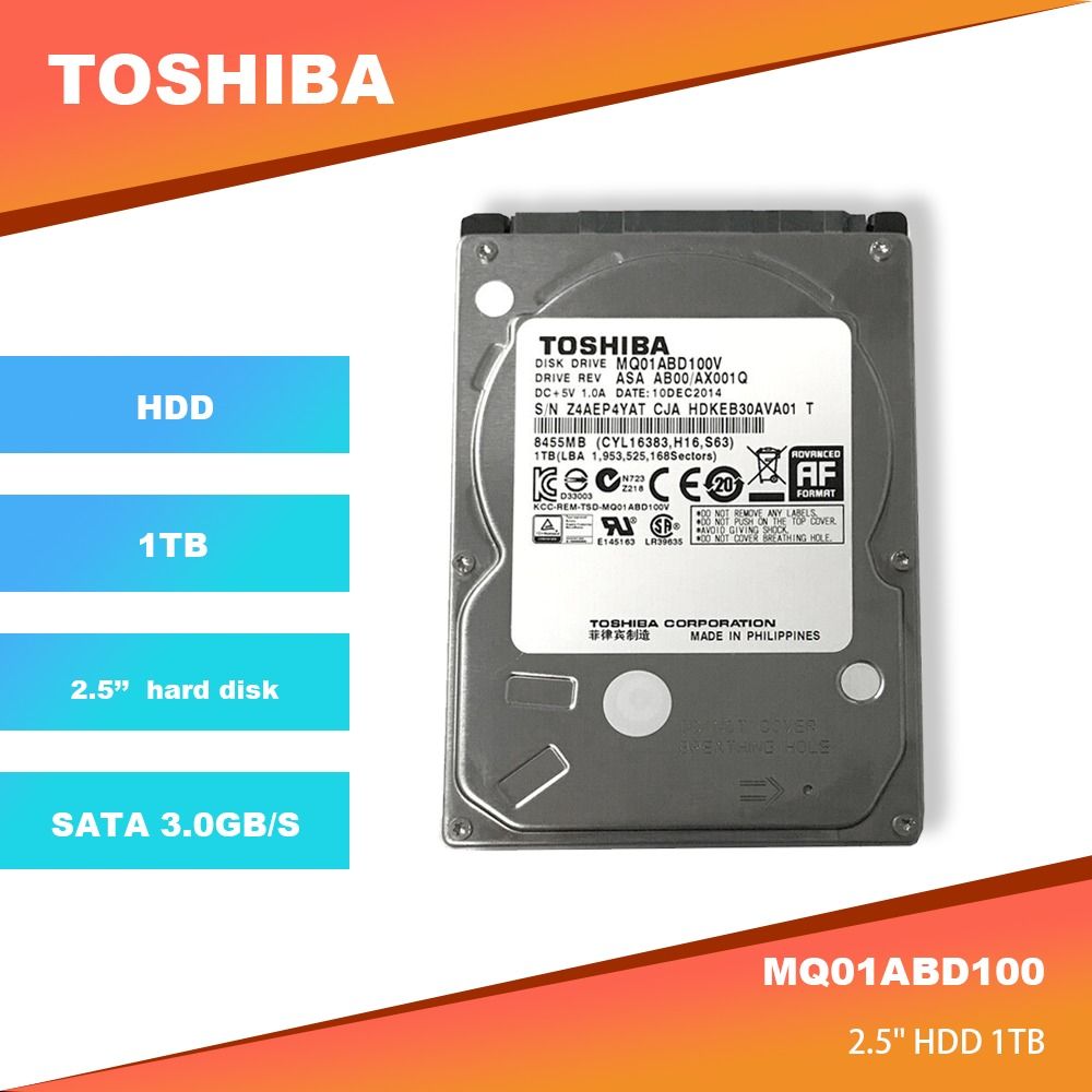 TOSHIBA MQ01ABD100 SATA 3.0GB s 2.5