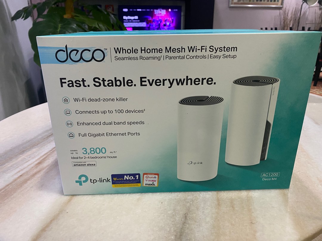 TP-LINK AC1200 Deco M4 router, Computers & Tech, Parts & Accessories ...