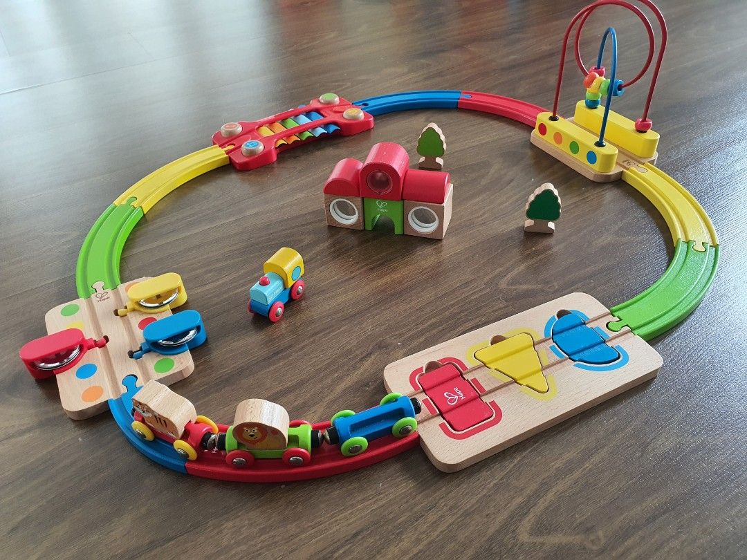 Hape rainbow route railway cheap