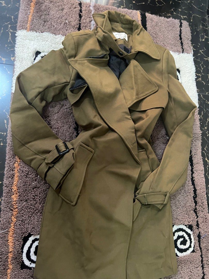 Military green cheap winter coat