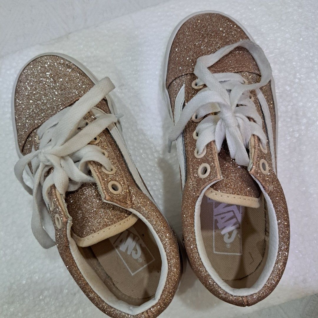 Gold hotsell glitter vans