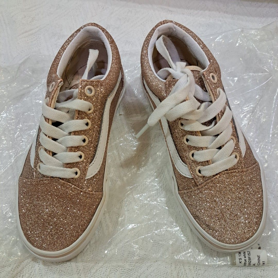Vans Kid Gold Glitter size US13 Babies Kids Babies Kids