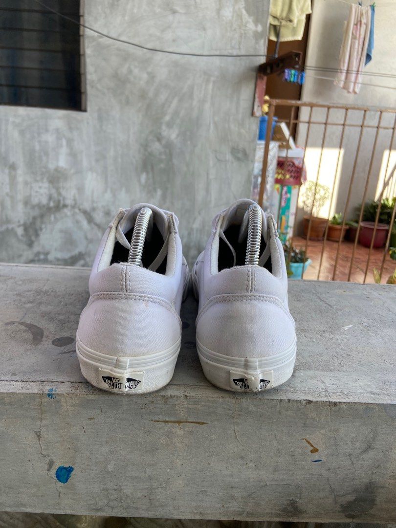 Triple white vans sales