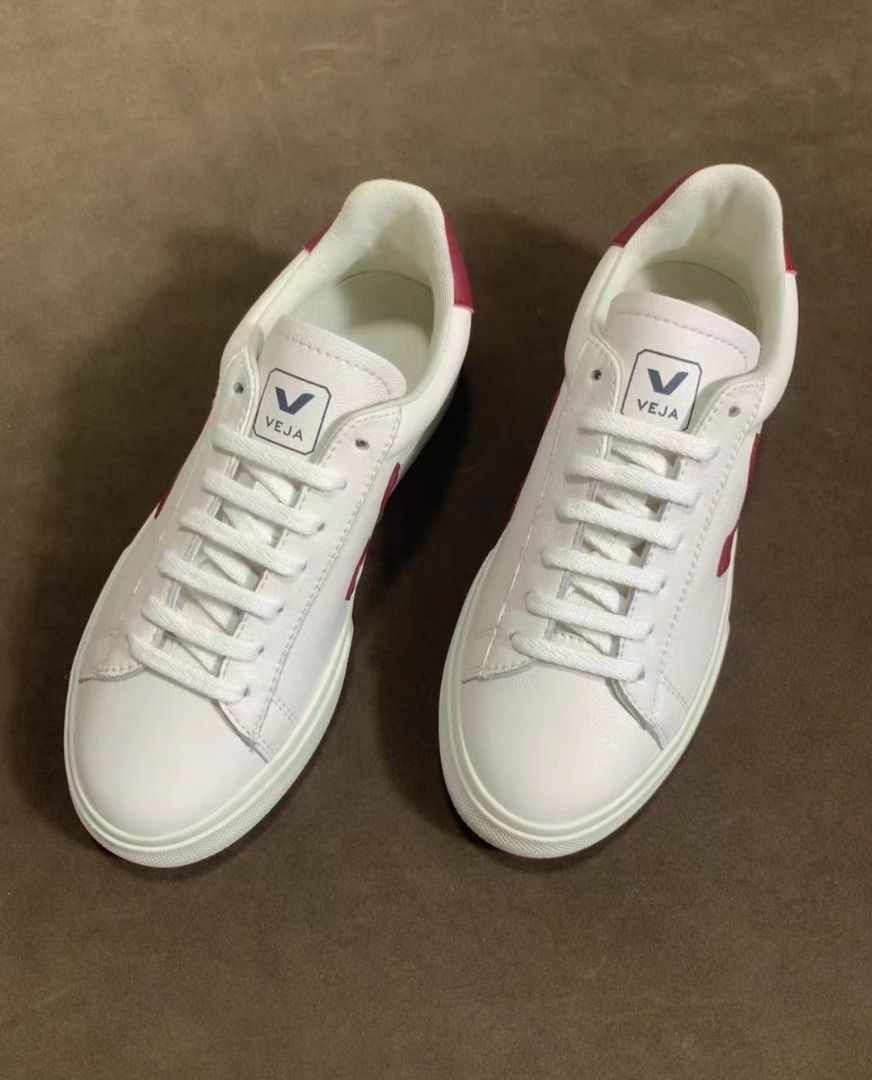 Veja esplar on sale leather white marsala