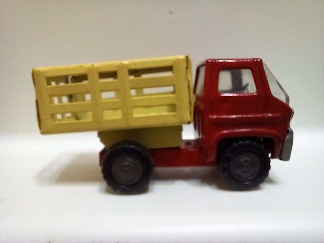 Vintage 1960s Tin Toy Louis Marx- Marx Toys Red Dump Truck Made in Japan