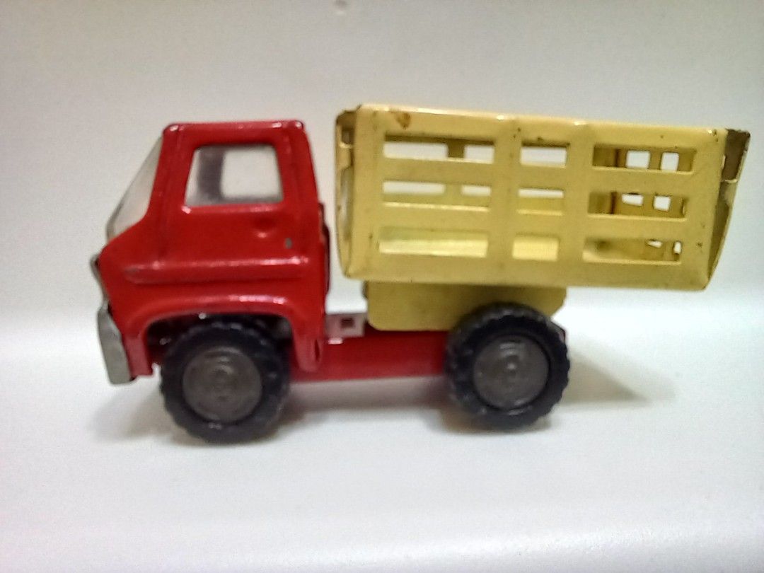 Vintage 1960s Tin Toy Louis Marx- Marx Toys Red Dump Truck Made in Japan