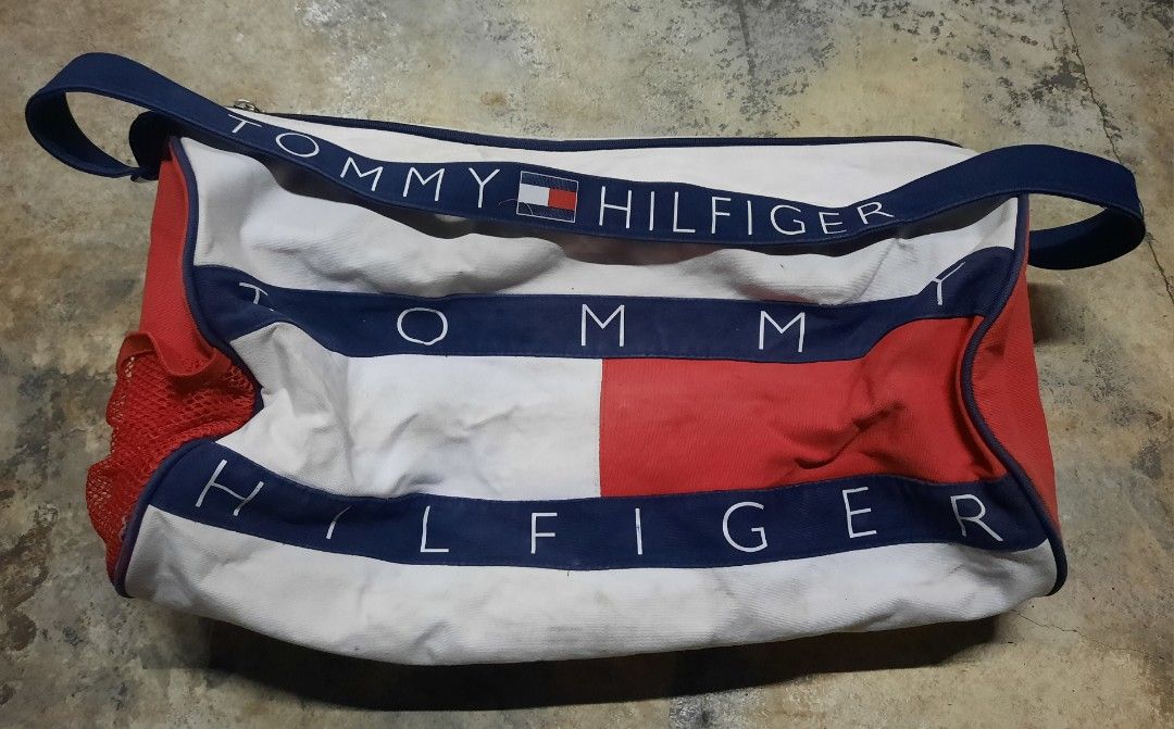 Vintage tommy hilfiger duffle hot sale bag