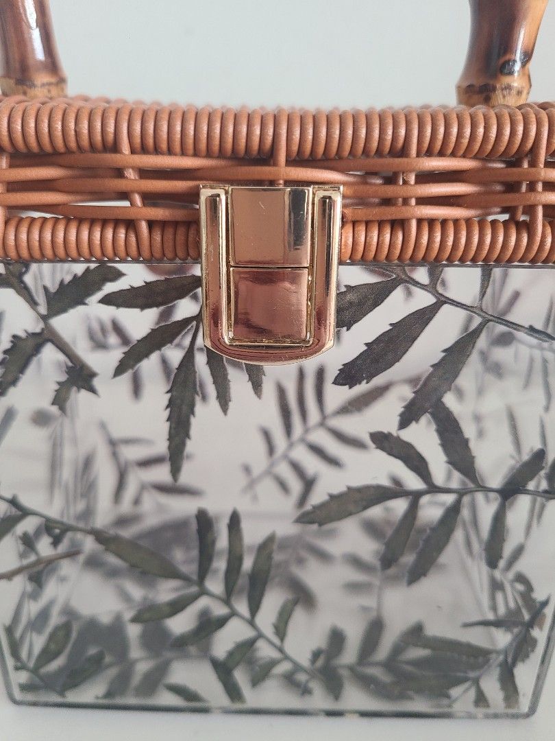 Acrylic discount bamboo bag