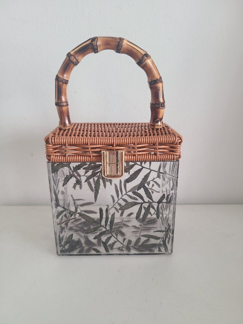 Acrylic bamboo hotsell bag