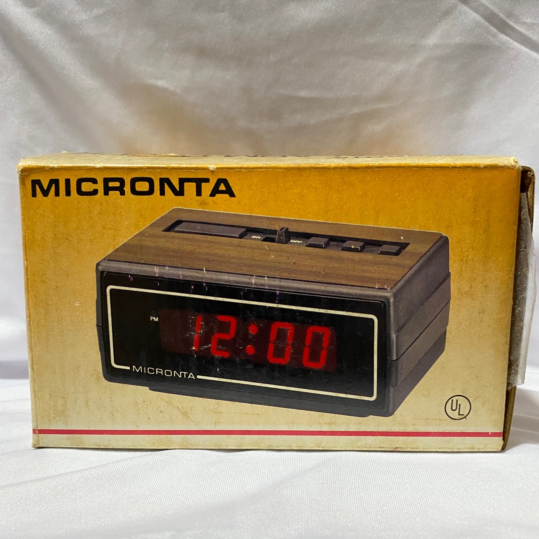 Vintage Micronta RadioShack Digital Alarm Clock on Carousell