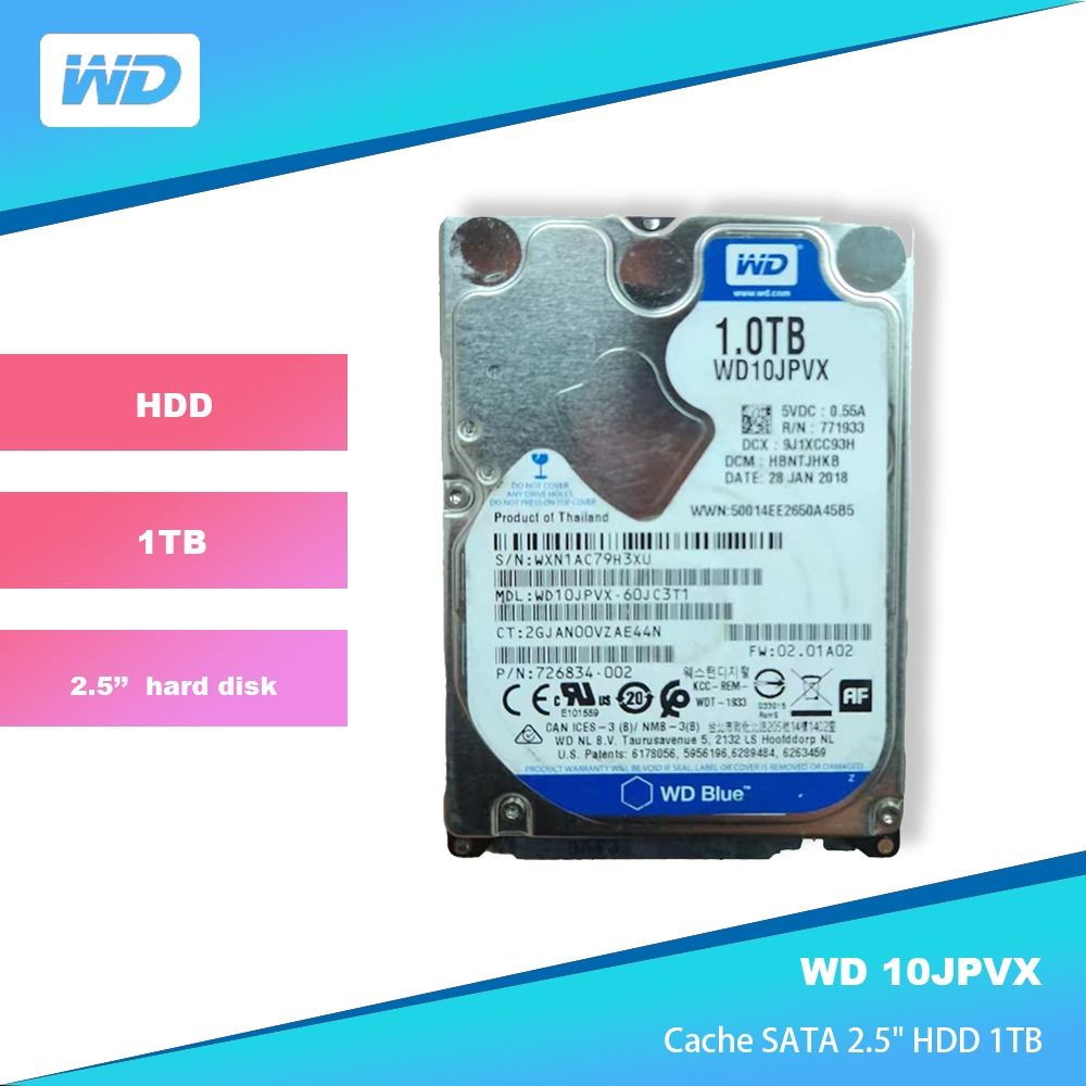 Wd blue cheap 1tb wd10jpvx