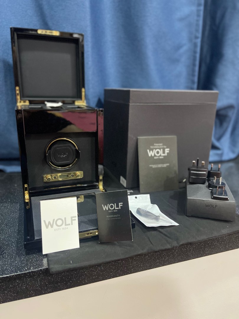 Wolf Savoy Single Watch Winder Module 2.7 with Storage for Rolex Audemars Piguet Patek Philippe Tudor Omega Jaeger LeCoultre Longines Jacob Co