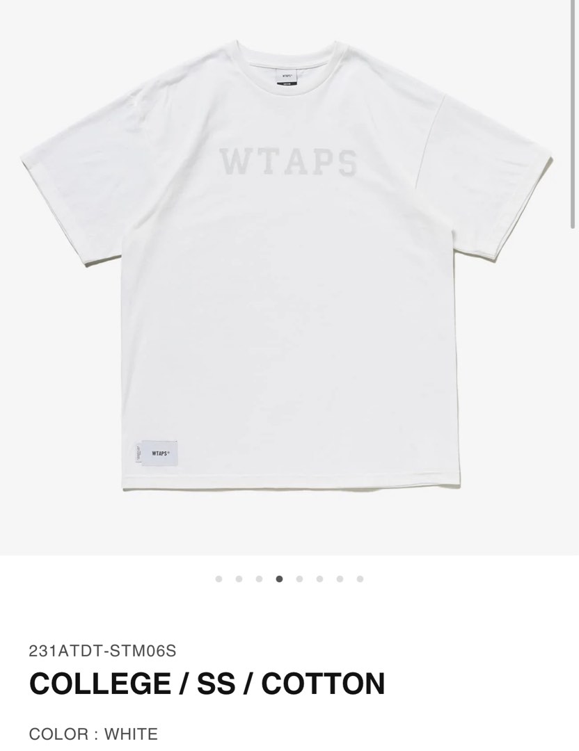 WTAPS 23SS COLLEGE / SS / COTTON tee navy olive beige 03 L ...