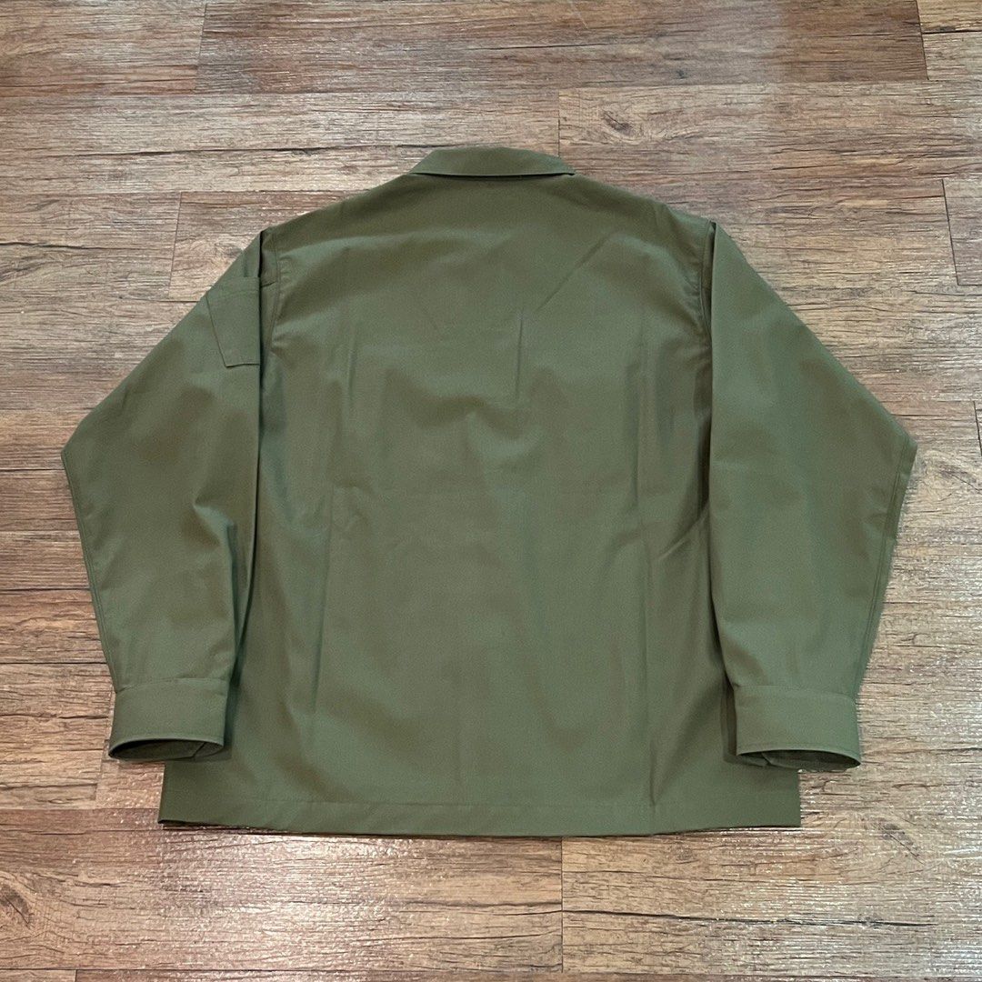 WTAPS | 21SS BUDS SHIRT 軍綠色工裝襯衫外套, 男裝, 外套及戶外衣服