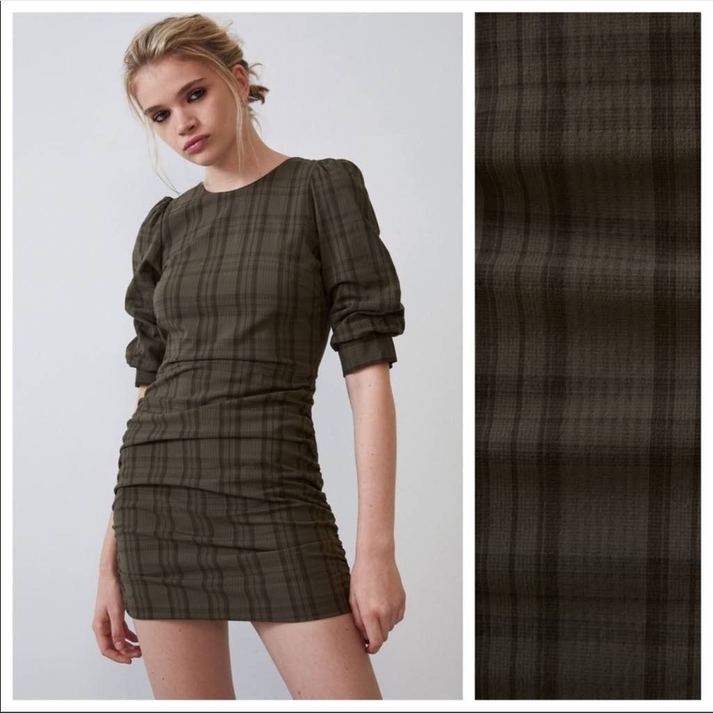 Zara Green Plaid Mini Dress Side Ruched, Women's Fashion, Dresses & Sets, Dresses on Carousell Zara Green Plaid Mini Dress Side Ruched, Women's Fashion, Dresses & Sets, Dresses on Carousell