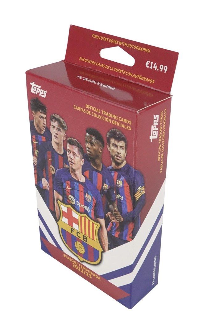 2022/23 Topps FC Barcelona Soccer Official Fan Set (Hanger Box ...