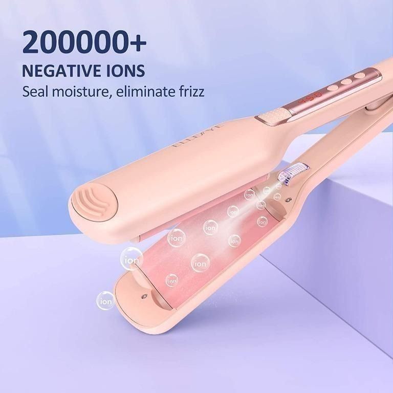 2242 HAIR WAVER IRON ELLESYE CERAMIC HAIR CRIMPERS AND WAVERS WITH 14 TEMPERATURES 210 450 BEACH WAVER CURLING IRON Beauty Personal Care Hair on Carousell