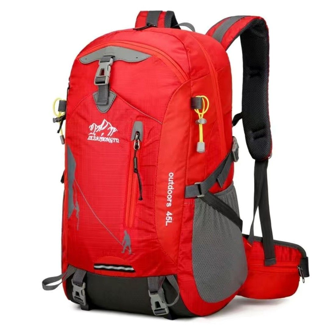 45L 網背架優質尼龍行山背囊 Hiking Backpack 行山袋 舒服性背負系統, 男裝, 袋, 背包 - Carousell