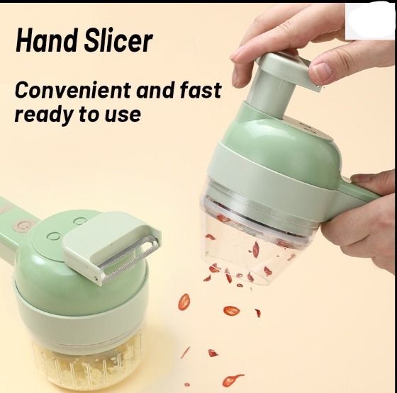 Plastic Peach(Cap Colour) Electric Mini Garlic Chopper, For Kitchen