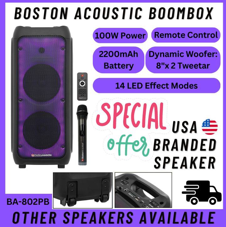 4months installment by grabpay USA brand new Boston Acoustic Boombox with local 1year warranty free same day delivery