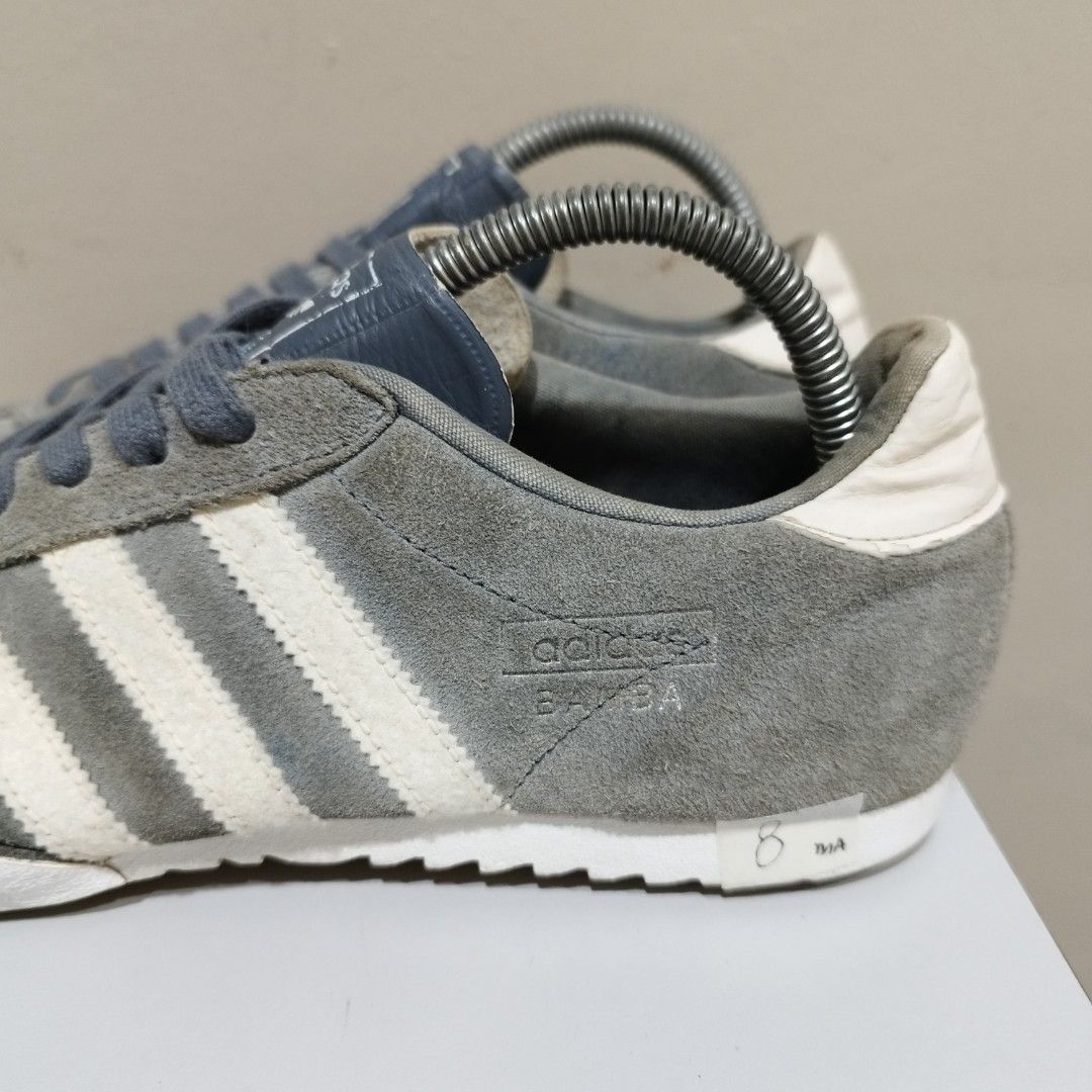 Adidas bamba grey best sale