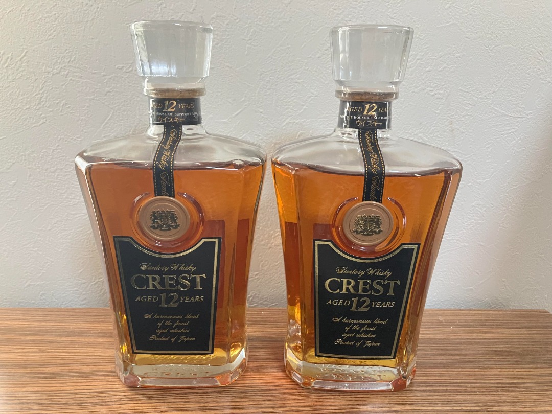 三得利日本威士忌Suntory Whisky Crest 12 年700ml, 嘢食& 嘢飲, 酒精