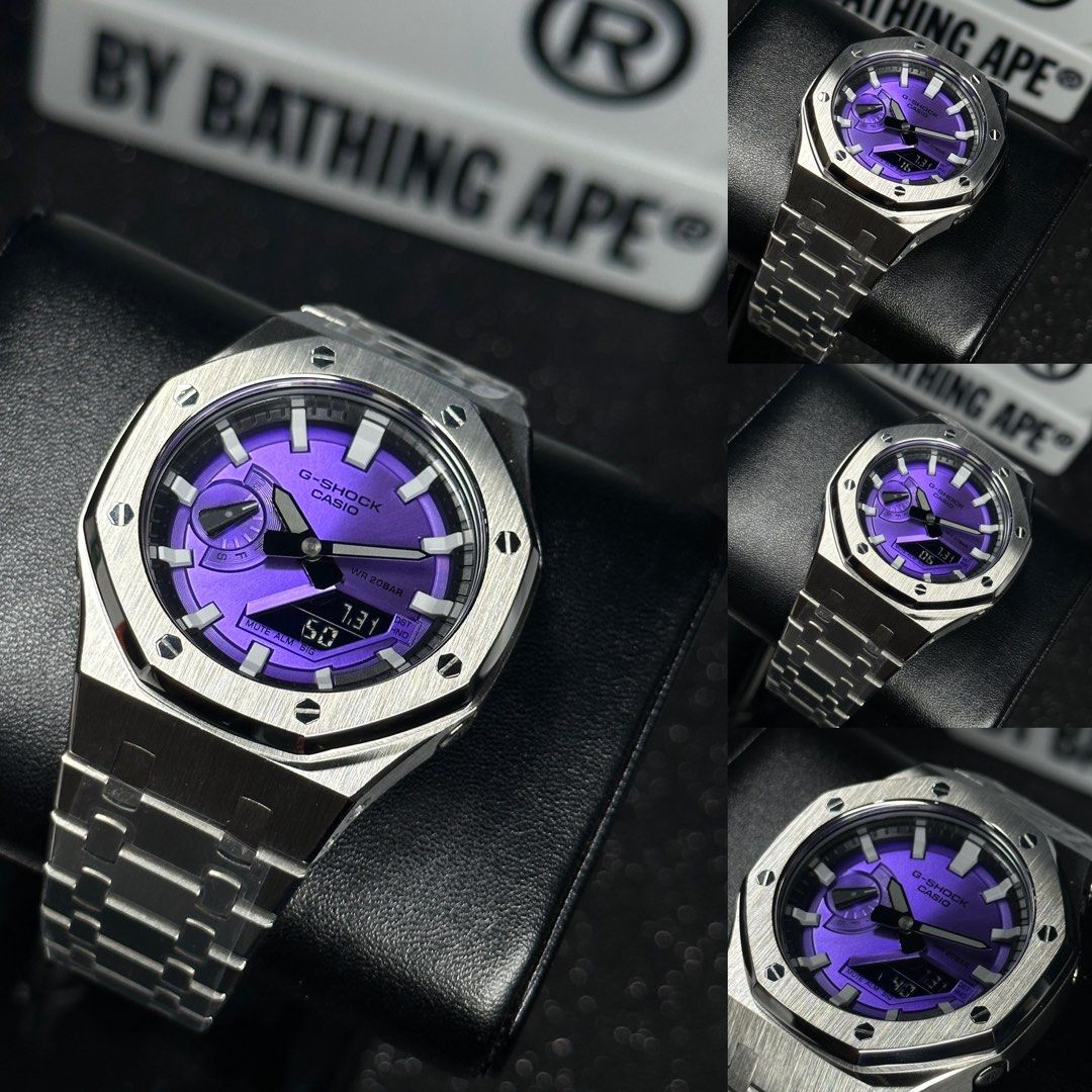 Purple best sale metal watch
