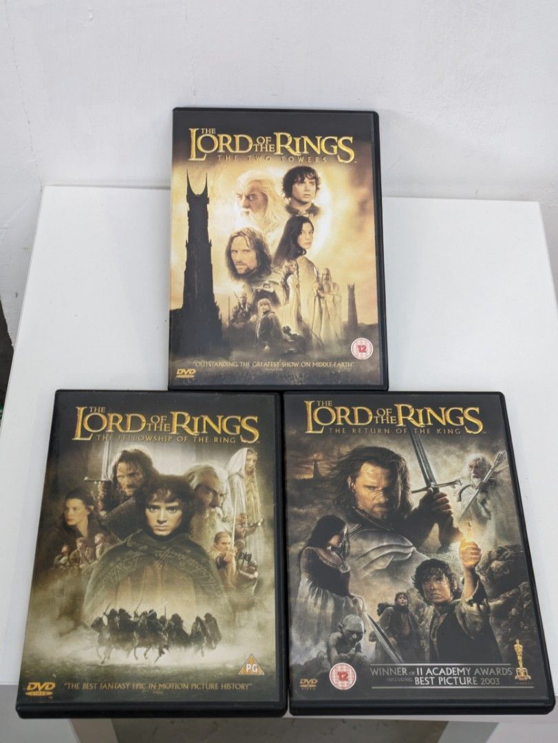 收藏品無人要就掉系列-魔戒三部曲The Lord of The Ring 正版DVD, 興趣