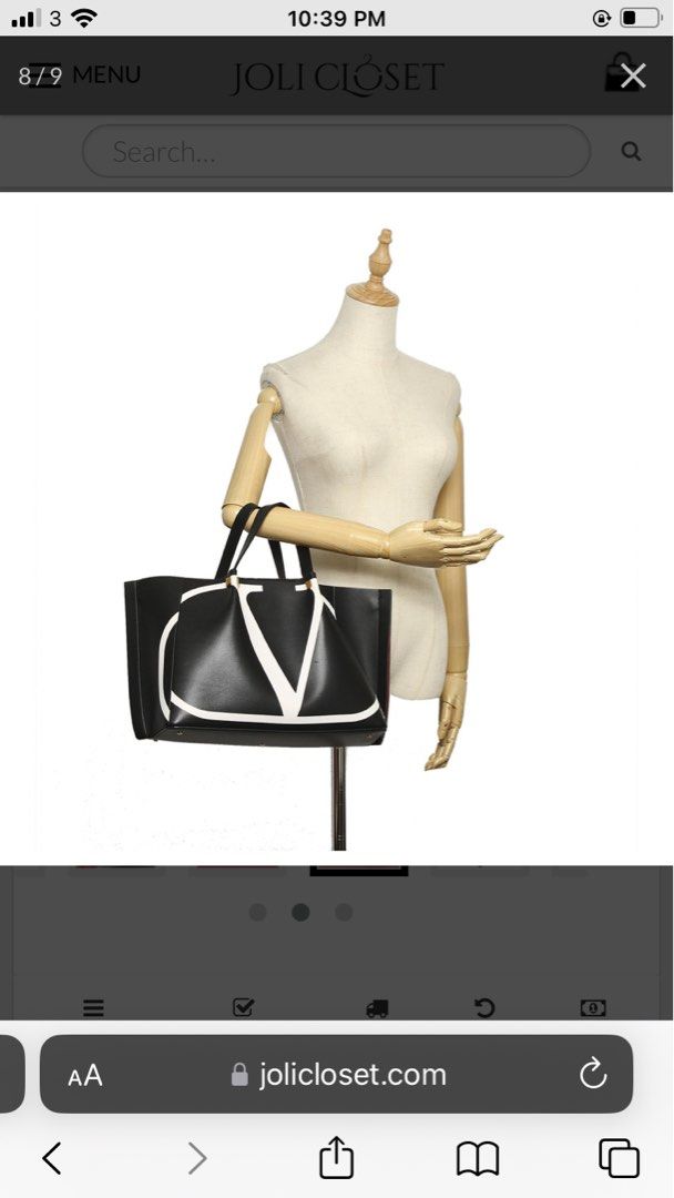 Valentino Sac Medium Shopping V Logo Escape Leather Bag