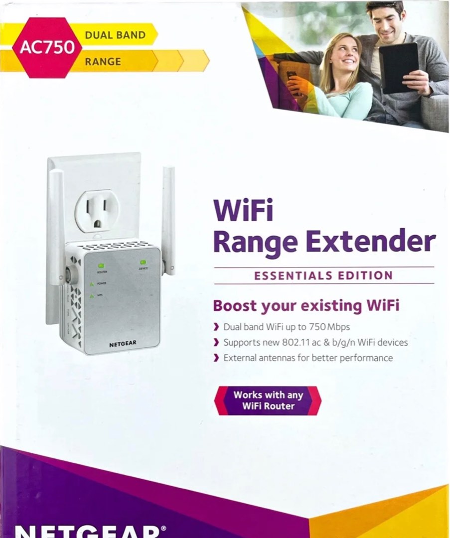 AC750 WiFi Range Extender (EX3700) Dualband WiFi Range Extender