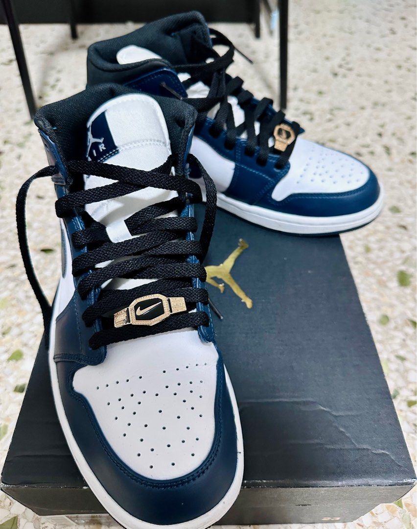 Air Jordan 1 Mid Midnight Navy Men s Fashion Footwear Sneakers