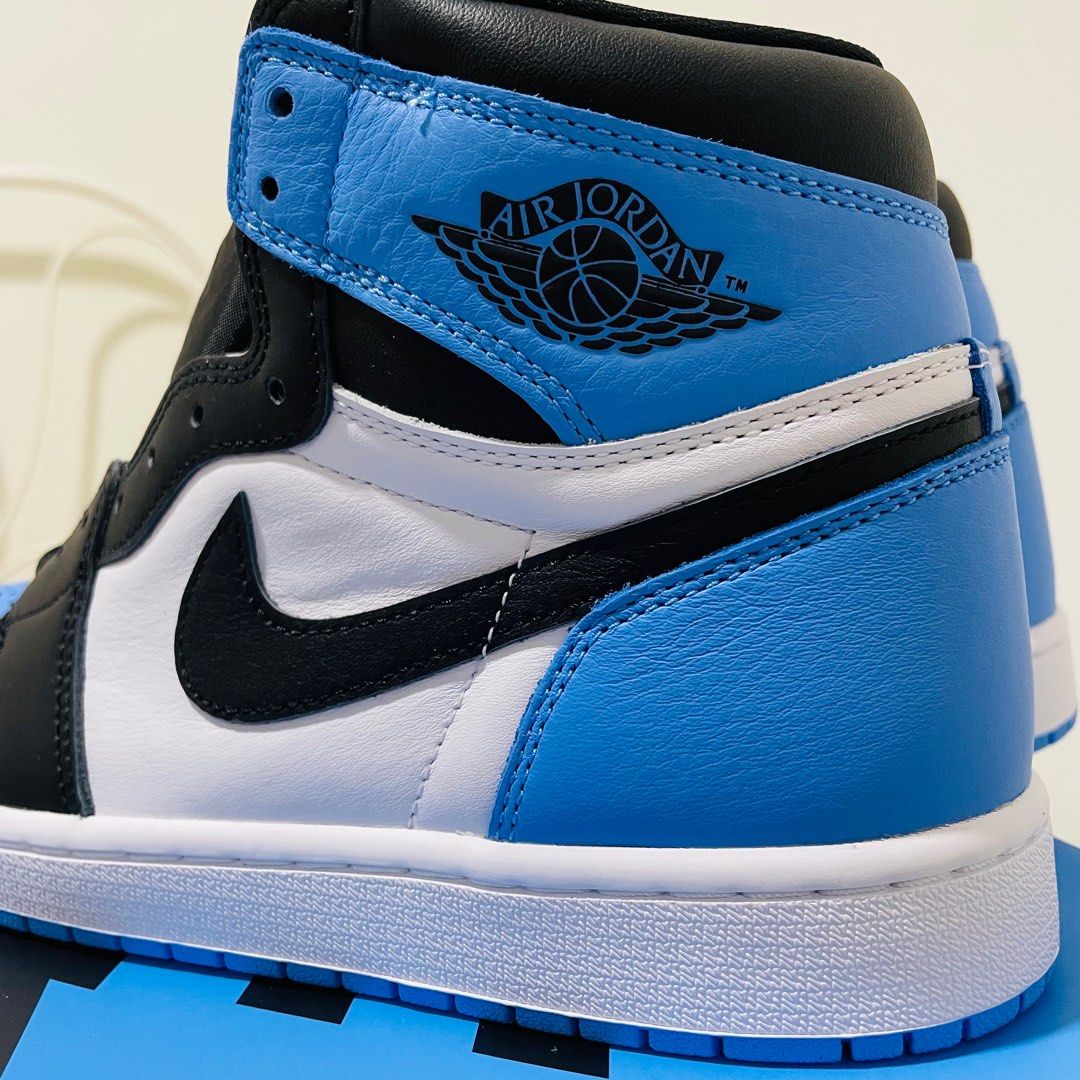 Air Jordan 1 Retro High OG University Blue 'UNC Toe', Men's