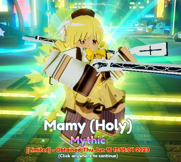 S/S+/SSS Shiny Mamy (Holy) - Anime Adventures