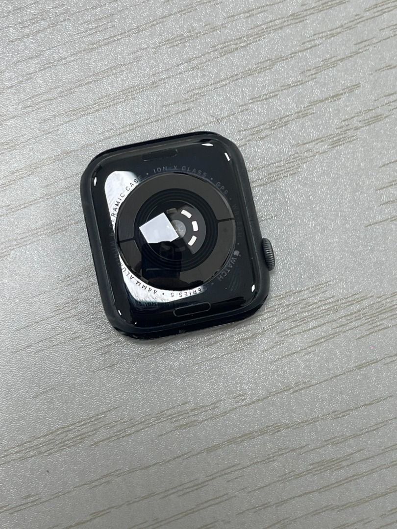 Apple Watch Series 5 (Category: Luxury Watches) located in Manila. Submitted by rayxdaniel (Listing ID 1246488414, Image 3). Description: Apple Watch Series 5 44 mm Ceramic Case iON-X Glass Signs of Use - but no issues Free milanese strap Black With Charger Box to follow (Nasa Province) Thank you!.