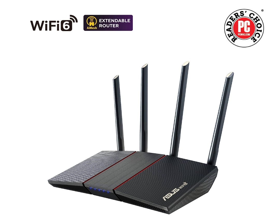 ASUS AX1800 WiFi 6 Router (RT-AX55) Dual Band Gigabit Wireless Router ...