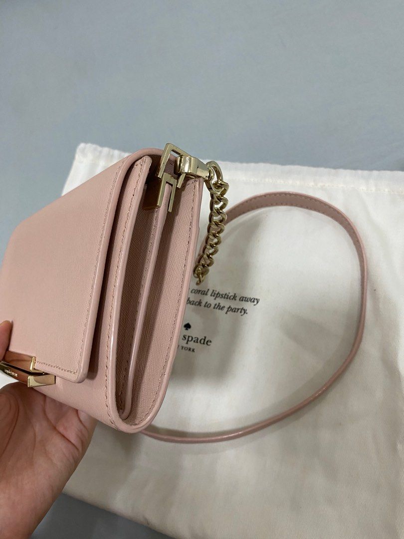 Authentic Kate Spade Camila Leather Crossbody Clutch Luxury Bags