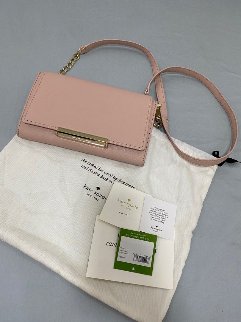 Authentic Kate Spade Camila Leather Crossbody Clutch Luxury Bags