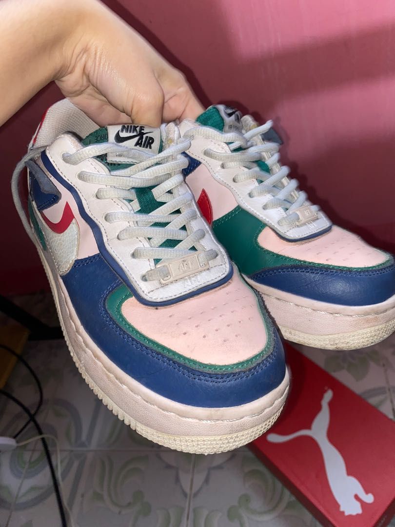Nike air force 1 shadow mystic navy/white/echo pink hotsell
