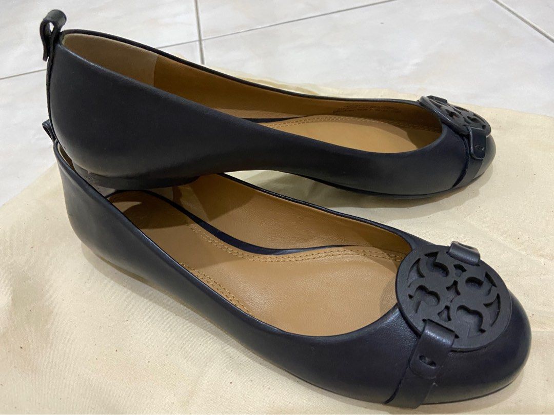 Navy blue store tory burch flats
