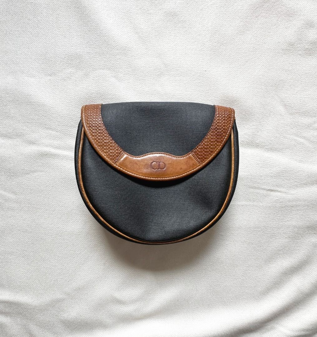 Authentic Vintage Christian Dior Circular Bag Pouch Clutch