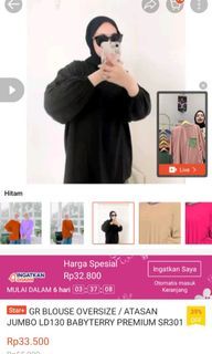 Baju oversize bisa buat baju hamil 2 pcs