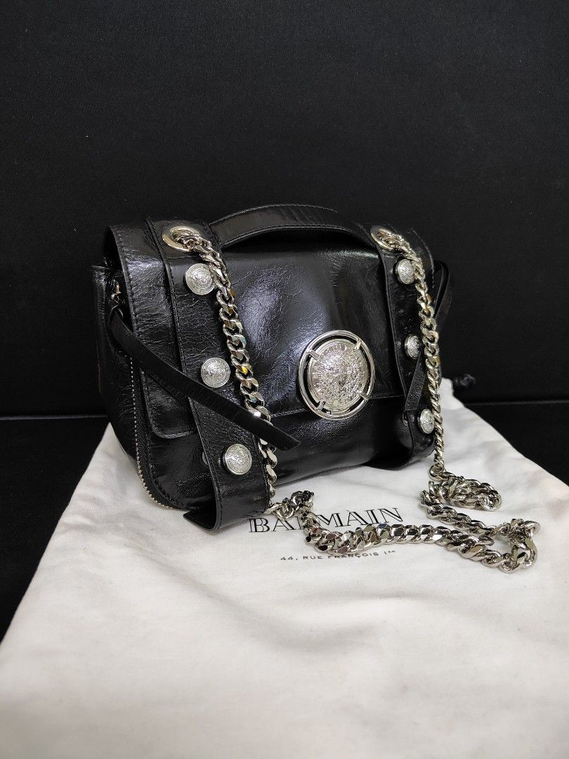 Balmain Be Soft 20 Leather Crossbody Chain Bag in Black color Model - Be  Soft 20 Made in Italy, Luxury, Bags & Wallets on Carousell