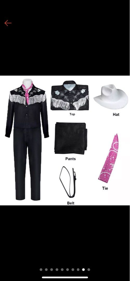 Barbie movie Ken cowboy costume, Men's Fashion, Tops & Sets, Sets & Coordinates on Carousell