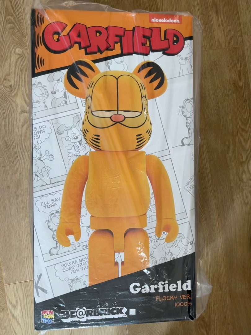 BE@RBRICK GARFIELD Flocky Ver. 1000%, 興趣及遊戲, 玩具& 遊戲類