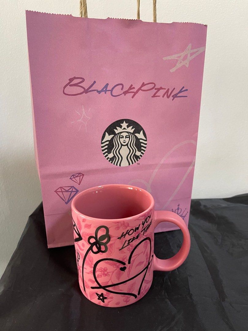 BLACKPINK + Starbucks Doodle Mug 12oz (Category: Coffee & Tea Tableware) located in Quezon City. Submitted by 14iamney (Listing ID 1246491518, Image 1). Description: limited edition BLACKPINK + Starbucks Doodle Mug 12oz fixed at ₱1.995 Meet Up (Quezon City, La Loma Area Only).